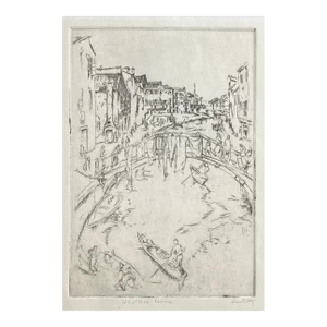 Whistler's Venice by Jane Eddy Etching