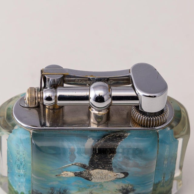 Vintage Aquarium Birds in Flight Table Lighter from Dunhill, 1950 For Sale - Image 15 of 18