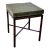 Mid Century Tommi Parzinger for Charak Modern Green Leather Side Table For Sale