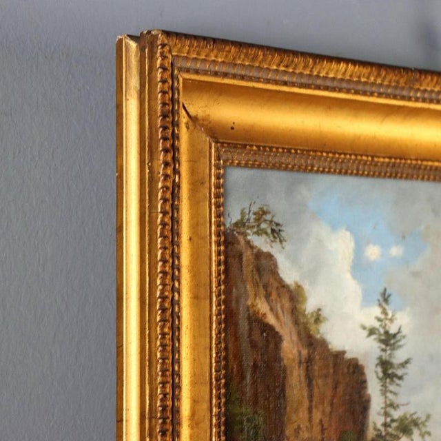 Ernst Gustav Doerell, Landscape, Oil on Canvas, Framed For Sale - Image 8 of 10