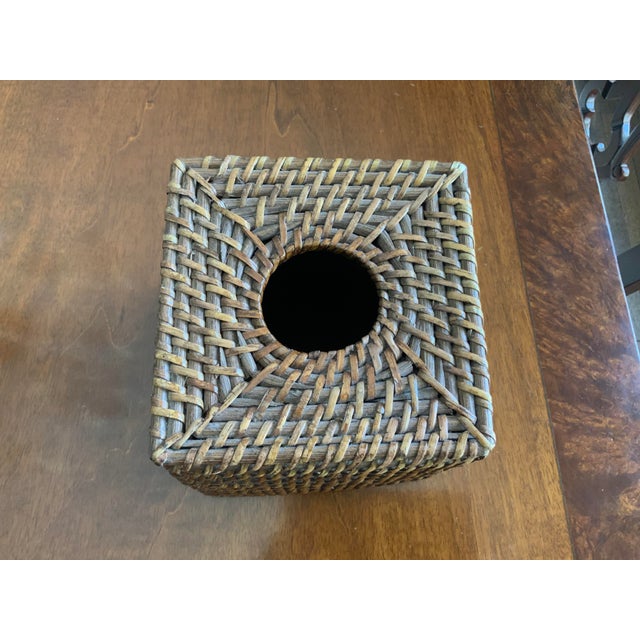 Elevate the ordinary tissue box with this wonderful vintage woven rattan tissue box cover. Works well with any style of...