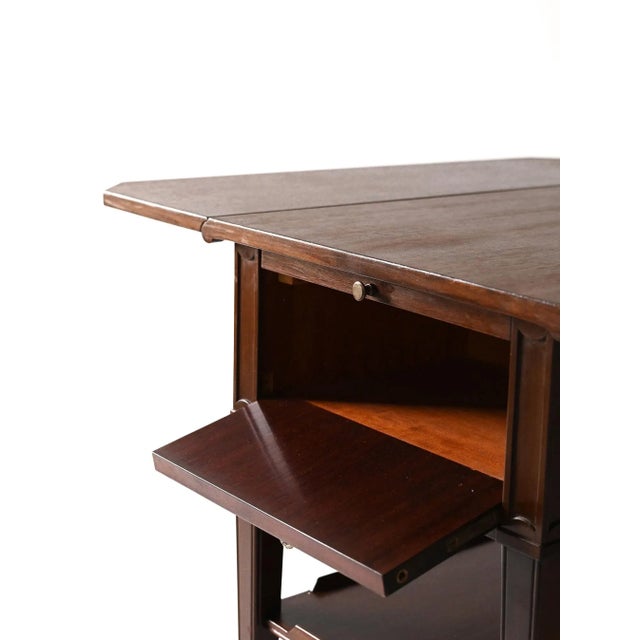 Wood Vintage Scandinavian Mahogany Trolley, 1940s For Sale - Image 7 of 11