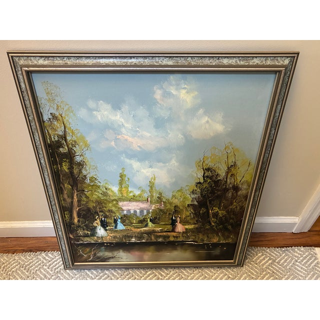 Impressionist Scene Oil Painting For Sale - Image 4 of 8