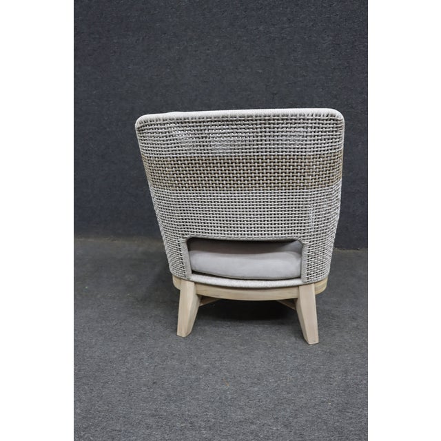 Essentials for Living Woven Club Chair For Sale - Image 12 of 14