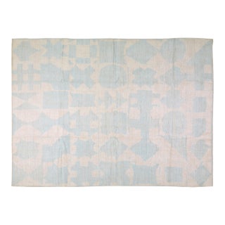 Moroccan Hand Knotted Wool Rug, 9'10"x13'6" For Sale