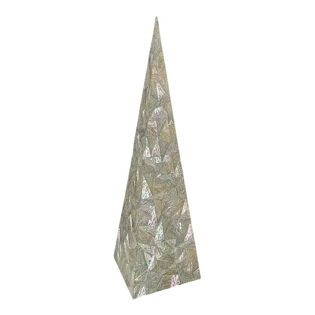 1980s Tessellated Mother of Pearl Obelisk For Sale
