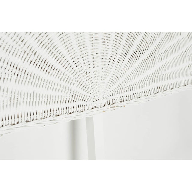1980s Vintage White Wicker Queen Headboard Chairish