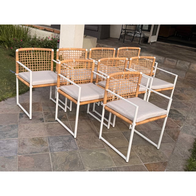 Harbour Outdoor Loop Dining Chairs, Set of Eight For Sale - Image 10 of 12
