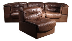 DS-14 Modular Sofa in Leather from de Sede, 1980s, Set of 4