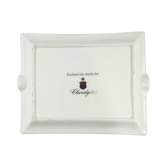 Vintage Claridge's Hotel London Porcelain Ashtray Catchall Dish For Sale In Washington DC - Image 6 of 9