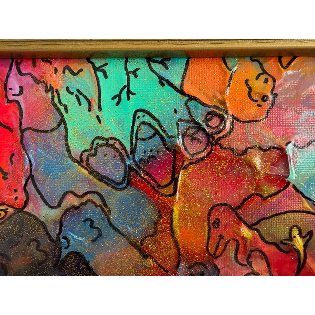 Abstract Original Abstract Painting Serg Graff "The Primordial World" Surreal Fantasy Art For Sale - Image 3 of 11