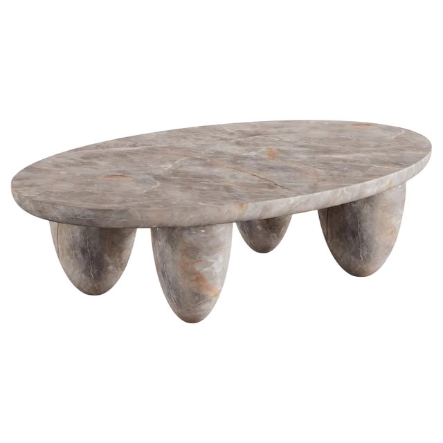 Lunarys Center Table Fior Di Bosco Marble by HOMMÉS Studio For Sale