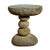 Natural stacked river rock side table or stool. This has a level polished top area for placing objects or for sitting....
