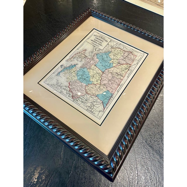Talbot, Queen Anne & Caroline | Original 1873 Maryland Counties Map – Stedman & Brown For Sale - Image 4 of 4