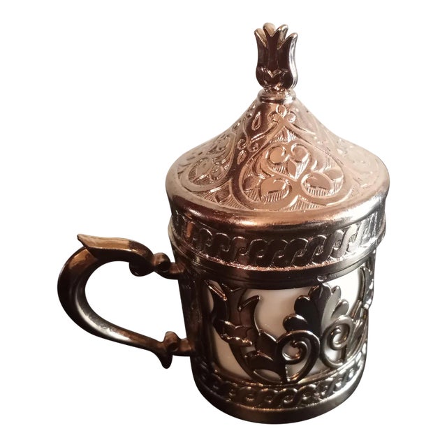 1960s Silver Demitasse Cup Holder For Sale