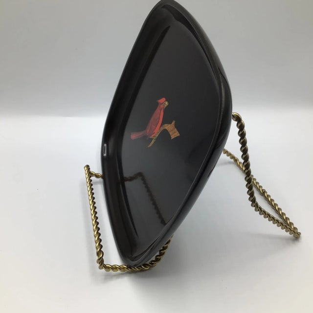 Couroc of Monterey Tennis “Love” Tray and "Cardinal" Tray-Set of 2 For Sale - Image 11 of 12