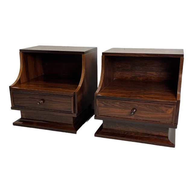 Vintage Italian Bedside Tables, 1970s, Set of 2 For Sale