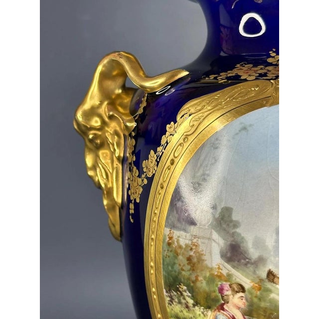 Antique Porcelain Vase in the style of Sèvres, France, 1890s For Sale - Image 10 of 11