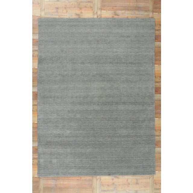 Gray Danish Modern Vintage Style Rug, 08'11 X 12'00 For Sale - Image 8 of 9