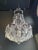 Beaded Brass Crystal Chandelier Antique For Sale - Image 4 of 11