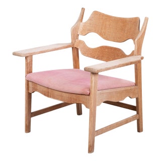 Vintage Razor Blade Oak Chair by Henning Kjærnulf for Nyrup Furniture Factory, 1960s For Sale