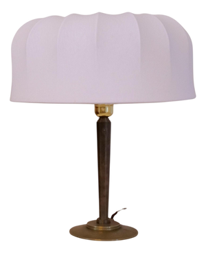 Vintage Swedish Art Deco Sculpture Bronze Table Lamp, 1930s