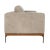 Contemporary Chrissy Taupe Leather Sofa For Sale - Image 3 of 12