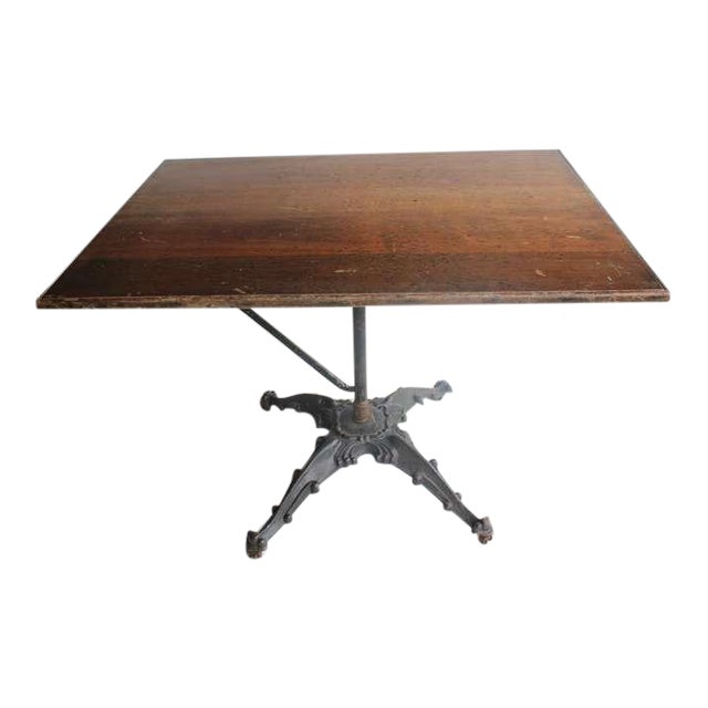 Antique Cast Iron Base Drafting Table Chairish
