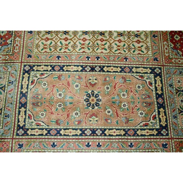 Very interesting antique Persian Tabriz, as you see, there are 9 panels in this rug and each panel is a rug itself with...