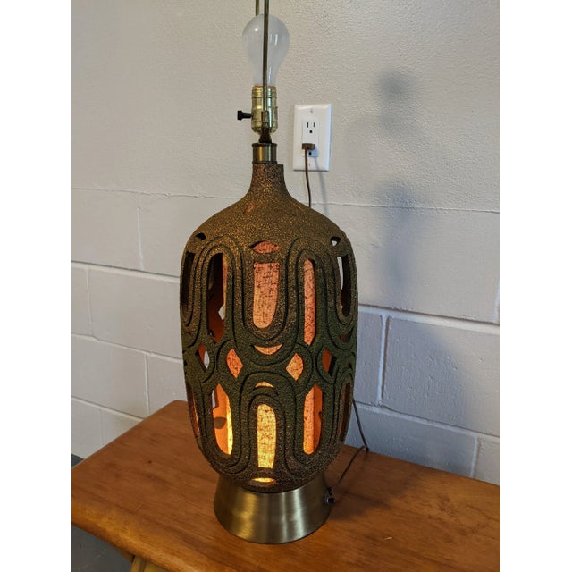 1970s Vintage Honi Chilo Large Table Lamp For Sale - Image 10 of 13