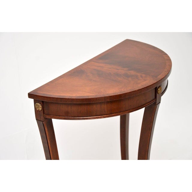 Wood Regency Style Console Table, 1950 For Sale - Image 7 of 8