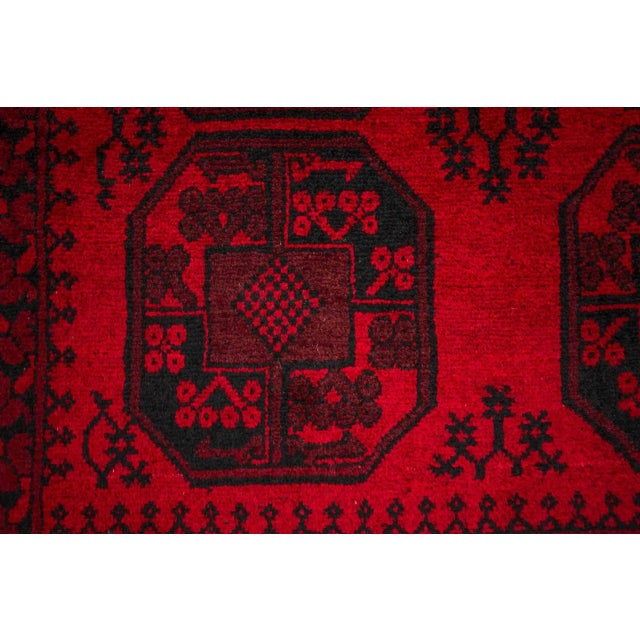 Afghan Hand-Knotted Ačka Rug For Sale - Image 3 of 10