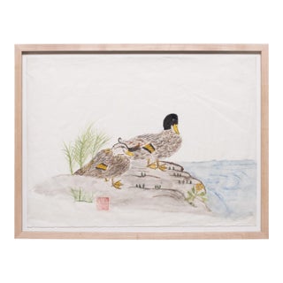 "Tranquil River" Watercolor Painting For Sale