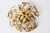 Hollywood Regency Gilt Flush Mount with Branches and Leaves, 1970s For Sale - Image 12 of 17