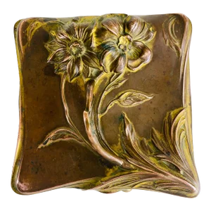 Antique Bronze Art Nouveau Trinket Box