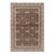 Rug & Kilim’s Block Print Runner Rug in Beige-Brown, with Geometric Patterns - 3x6 For Sale