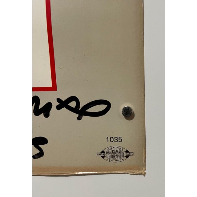 1990s Peter Max, Vintage Poster President Bill Clinton Pop Art Hand Signed Peter Max Lithograph, 1993 For Sale - Image 5 of 7