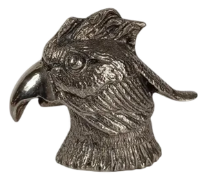 Vintage Silver Plated Parrot Head Bottle Opener in the style of Gucci, 1970s