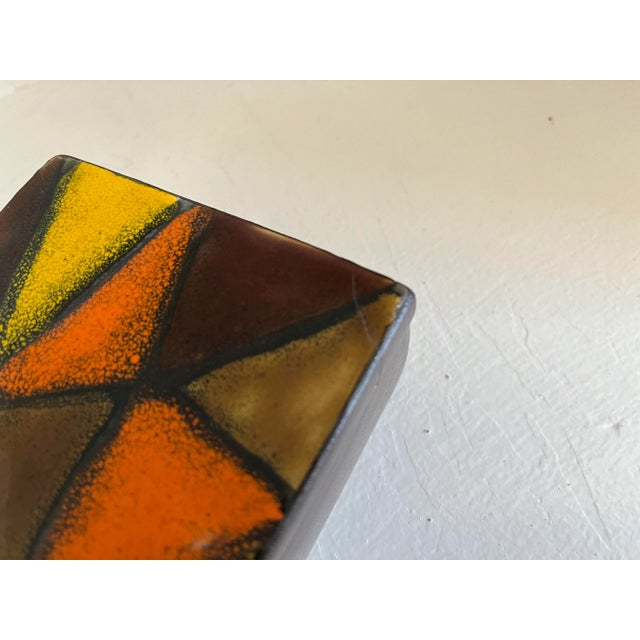 Ceramic Vintage Bitossi Aldo Londi Box With Lid Vetrata Pattern, Made in Italy For Sale - Image 7 of 13