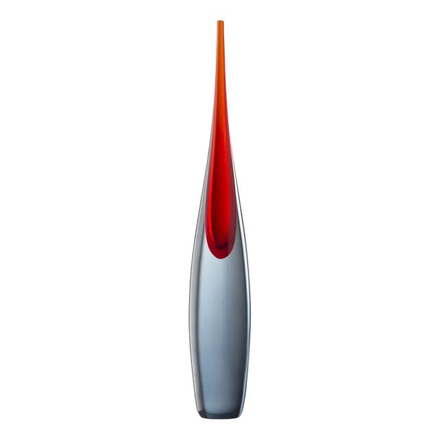 Medium Gray / Red Pinnacles Sculpture by Luciano Gaspari For Sale