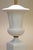 Metal Xlarge Paul Hanson Neoclassical Modern Hollywood Regency Bisque Ceramic Marble Brass Table Lamp 1960's Italy For Sale - Image 7 of 13