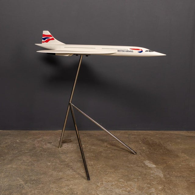 Black Large 20th Century British Airways Concorde Model from Space Models, England, 1999 For Sale - Image 8 of 18