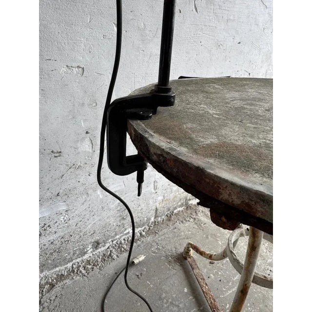 Vintage Industrial Black Screw-On Lamp, 1950s For Sale - Image 9 of 10