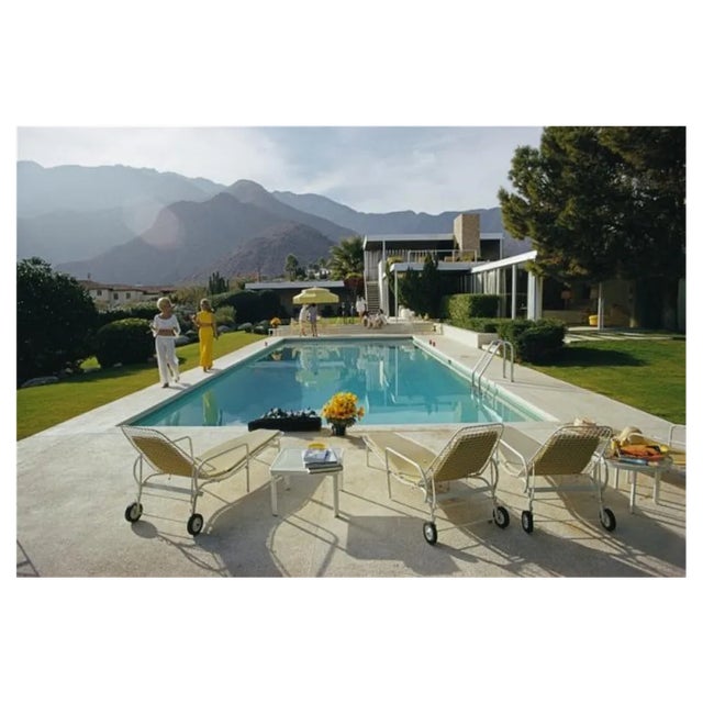 Slim Aarons, Poolside Catwalk, Estate Stamped Photographic Print, 1970 / 2020s For Sale