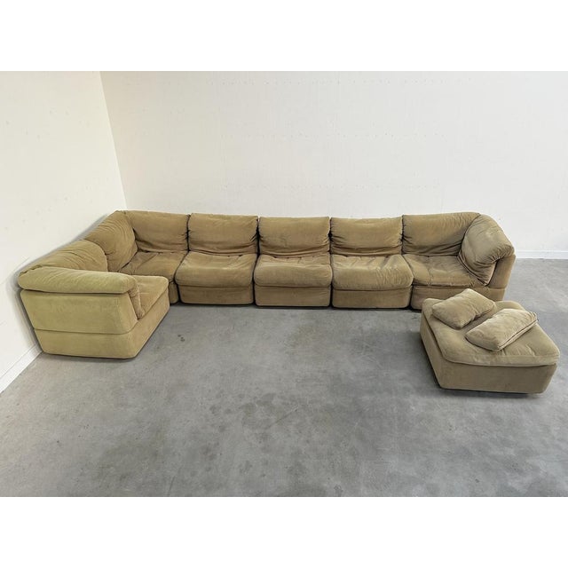 Vintage Modular Sofa from Rolf Benz, 1970s, Set of 7 For Sale - Image 6 of 13