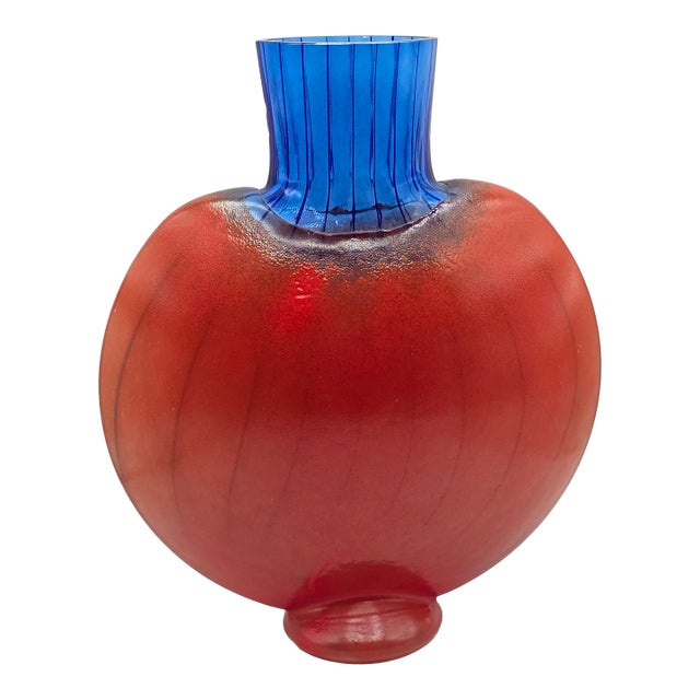 Kosta Boda "Bon Bon" Studio Art Glass Vase Designed by Kjell Engman For Sale