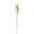 Gemstone Signed Edwardian 14k Gold & Blister Pearl Figural Flower Stickpin For Sale - Image 7 of 8