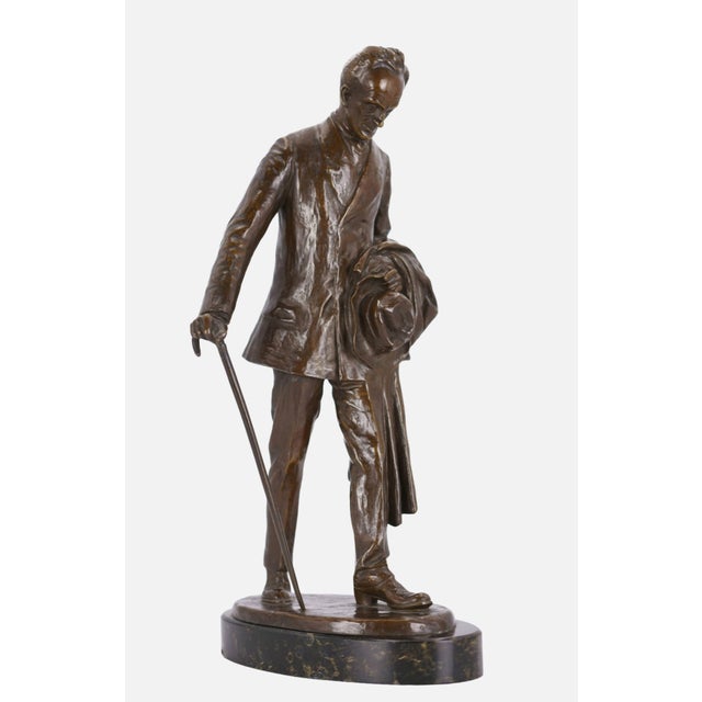 Curt Gitschmann, Gerhart Hauptmann, 1912, Bronze For Sale - Image 9 of 13