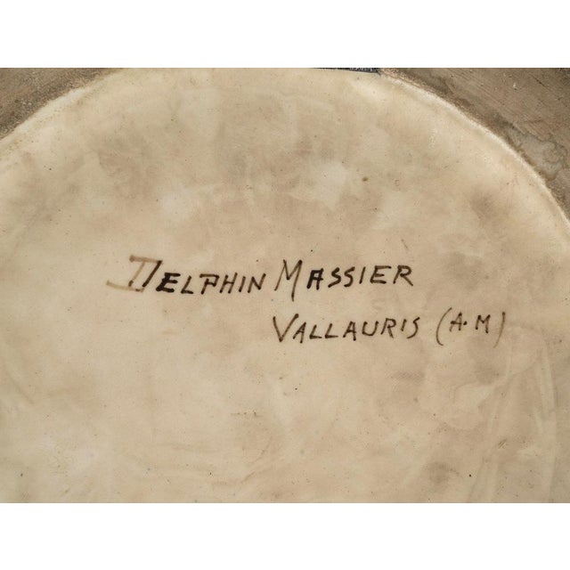 Ceramic Ceramic Rooster Sculpture from Delphin Massier, 1900s For Sale - Image 7 of 8