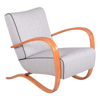 Czech Art Deco H-269 Lounge Chair attributed to J. Halabala for Up Závody, 1930s For Sale